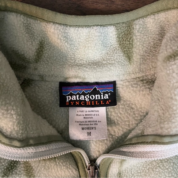 SOLD Patagonia Vintage Y2K Floral Synchilla Pullover Fleece - Picture 6 of 7